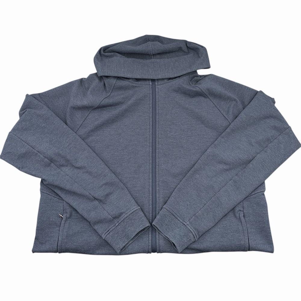Lululemon City Sweat Full Zip‎ Hoodie Sweatshirt Blue Stretch Athletic Men's XL